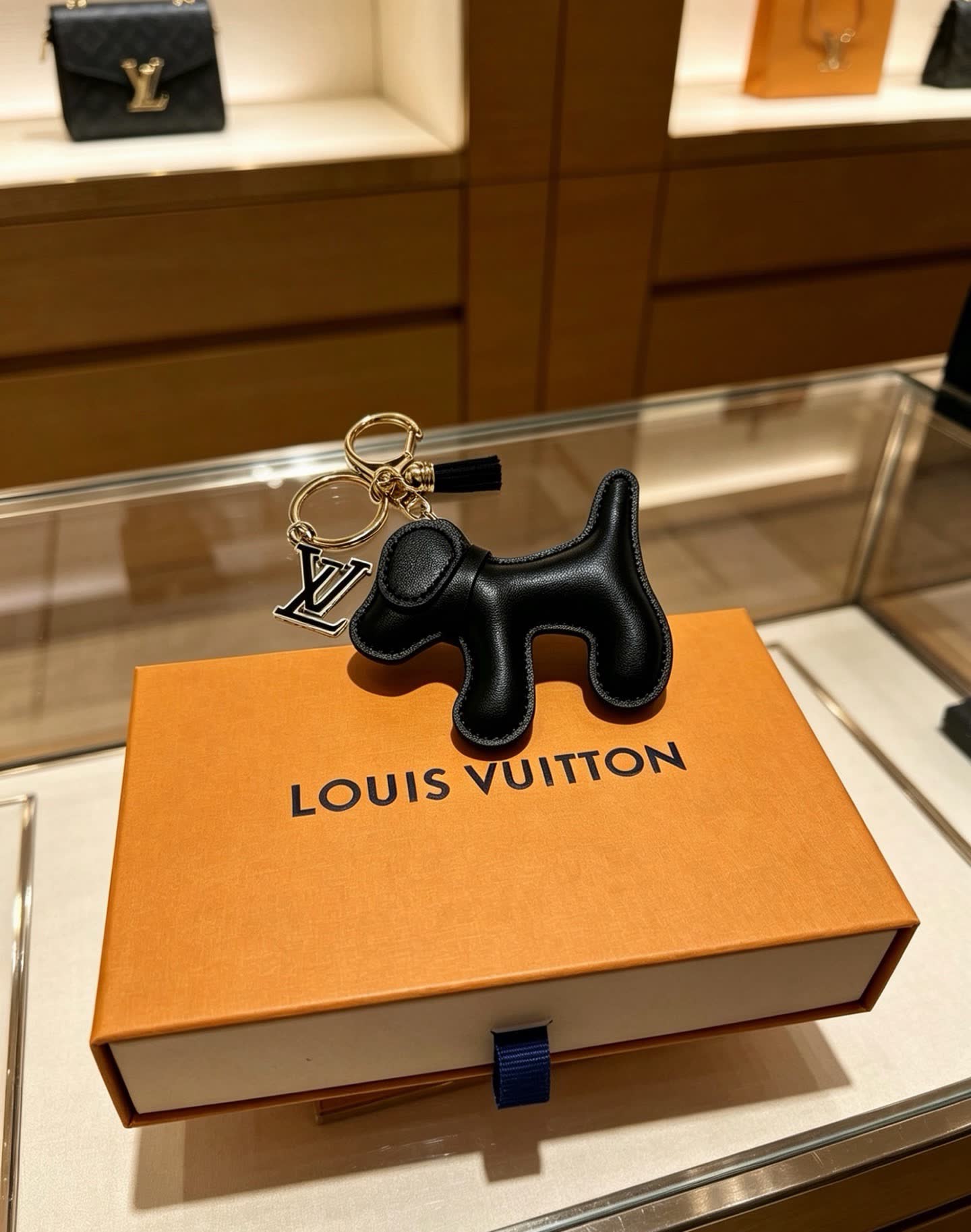 Louis Vuitton Dog Keychain